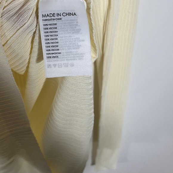 Club Monaco Yellow Knit Top - Picture 6 of 8